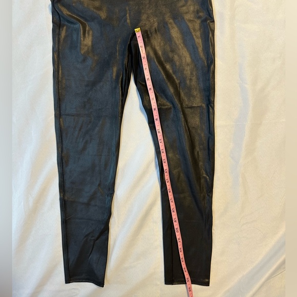SPANX Leather-look Black Leggings - SZ XL - Picture 5 of 7